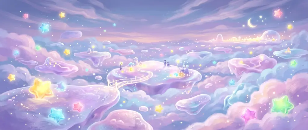 Cotton Candy Nebula Background